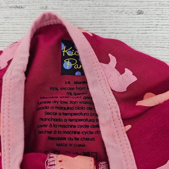 NWT Kickee Pants Baby Girl Brown Bears Ruffle Butt Footie Size 3-6 months - Picture 4 of 6